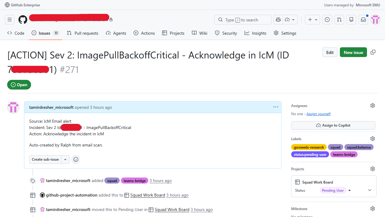 Teams bridge issue created by Squad