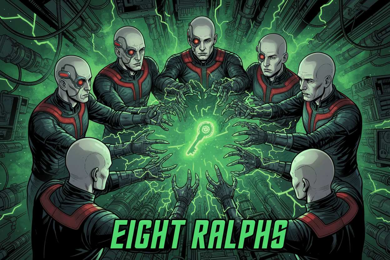 Eight Ralphs fighting over one login